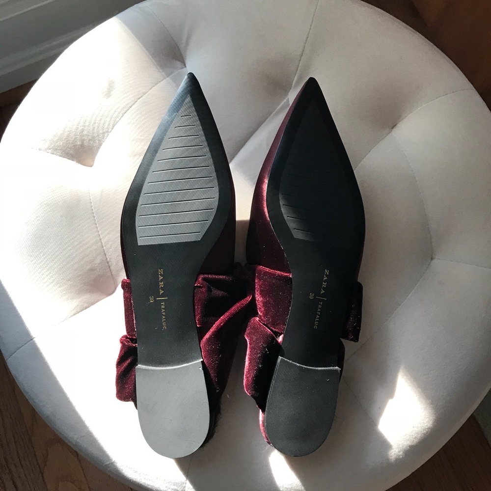 Zara Satin & Velvet Mules - Picture 4 of 8